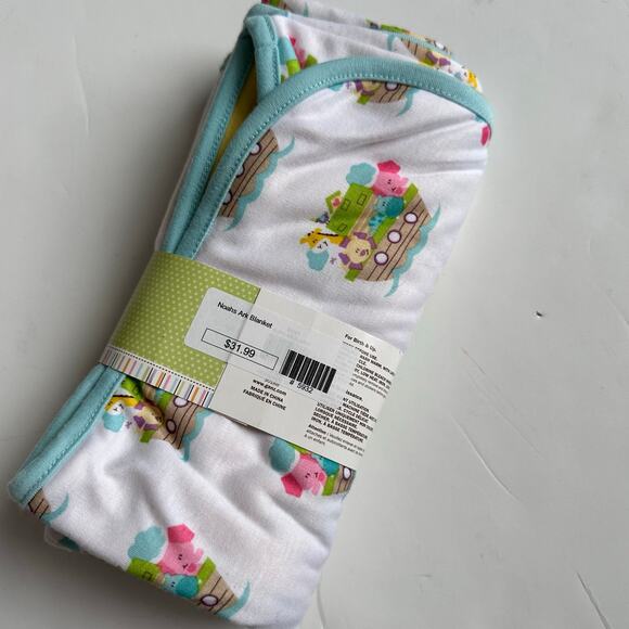 Adorable Ganz Noah's Ark Baby Blanket - 36" x 36" - NWT - Picture 2 of 4